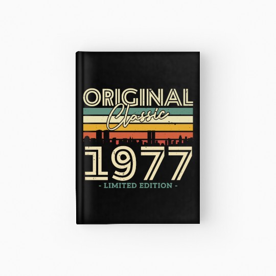1977 Vintage Birthday Gift Hardcover Journal