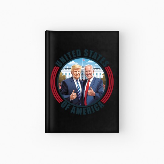 President USA Donald Trump Joe Biden Hardcover Journal