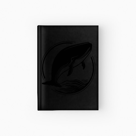 Whale Ocean Marine Hardcover Journal