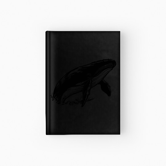 Whale Ocean Marine Hardcover Journal