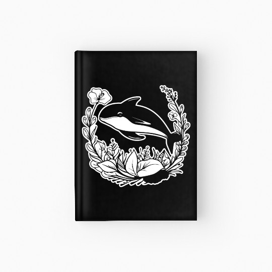 Whale Ocean Marine Hardcover Journal