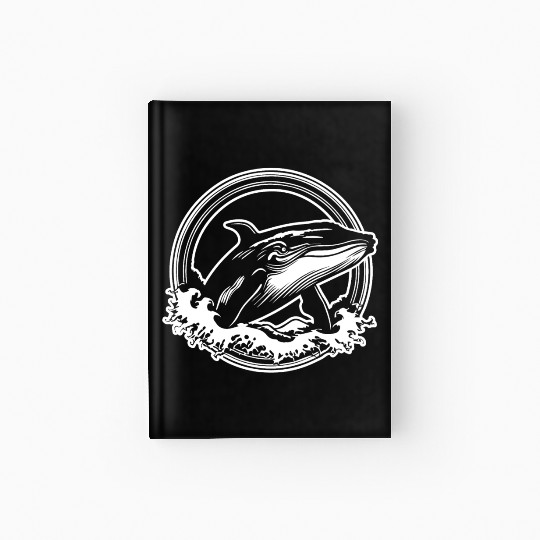 Whale Ocean Marine Hardcover Journal