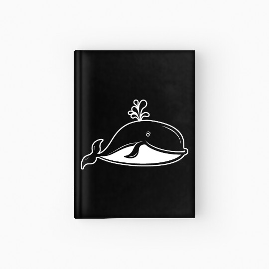 Whale Ocean Marine Hardcover Journal