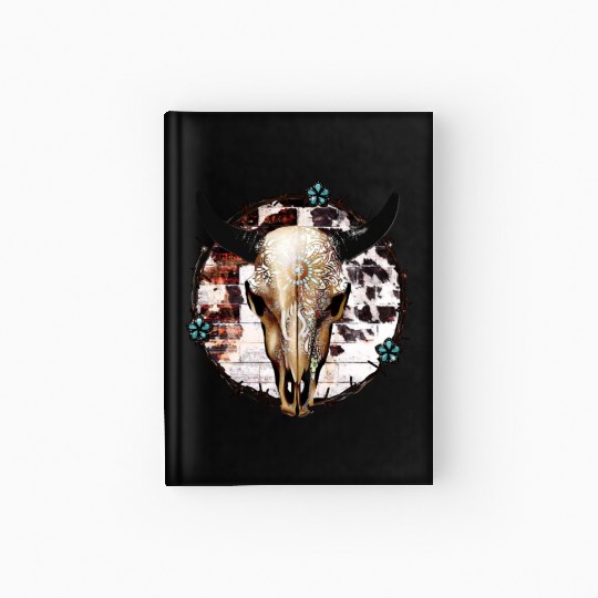 Bull Skull Western Hardcover Journal