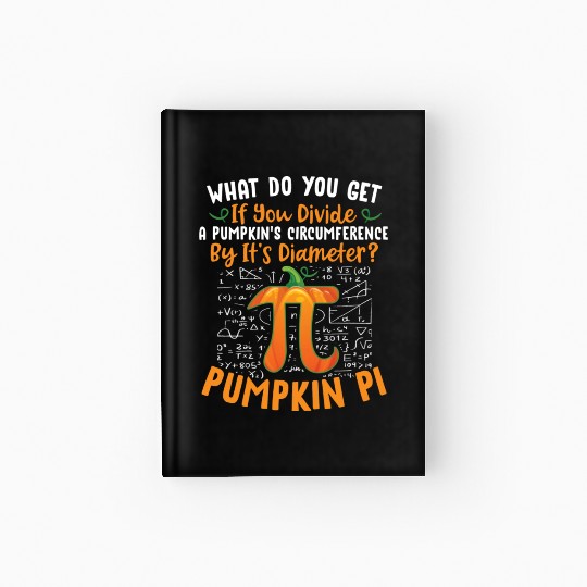 Funny Pumpkin Pi Halloween Costume Math Teacher Hardcover Journal