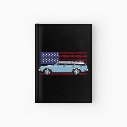 Usa Light Blue Hardcover Journal