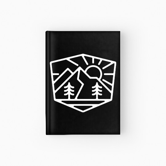 Sunrise And Mountain For Dark Hardcover Journal