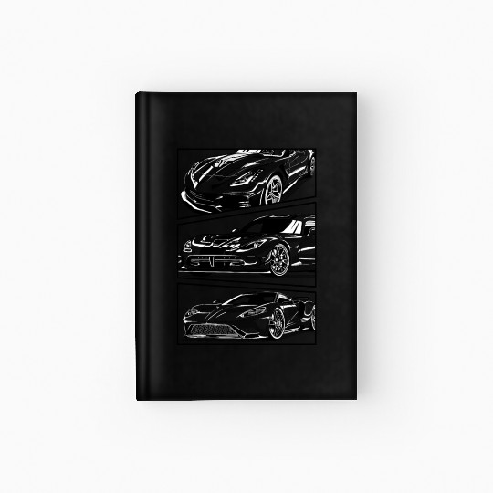 Fancy Super fast Car Hardcover Journal