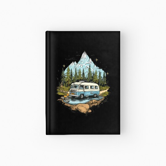 camping, nature, independent, gift Hardcover Journal