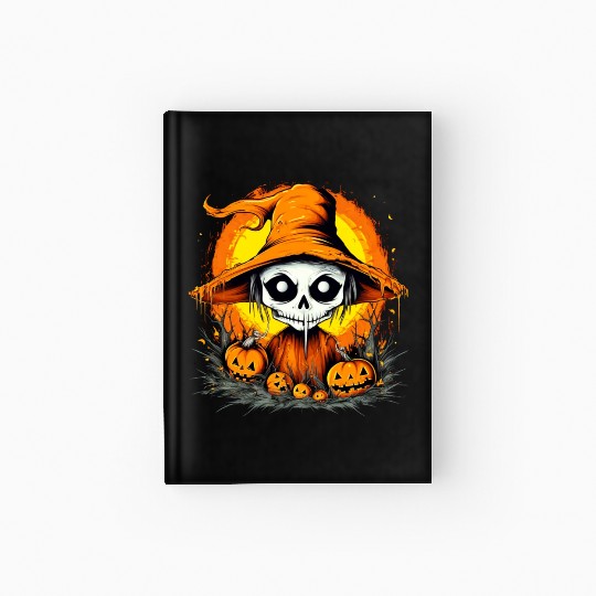 Eerie Halloween Ghoul, Spooky Season Delight 17 Hardcover Journal