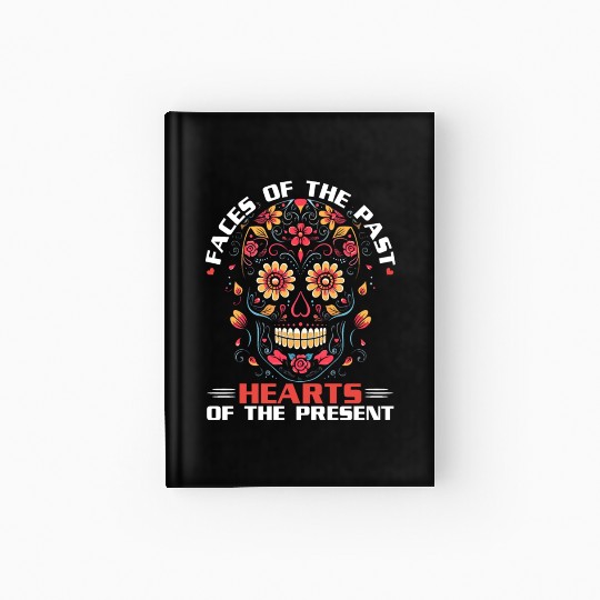 Dia De Los Muertos Sugar Skull Mexican Holiday Hardcover Journal