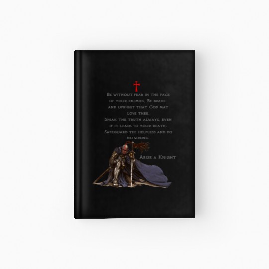 Knights Templar Christian Religious Warrior Oath Hardcover Journal