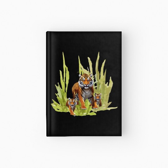 Wildlife Endangered Tiger Cubs Hardcover Journal