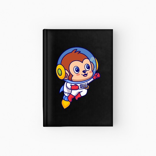 Flying Monkey Astronaut Hardcover Journal