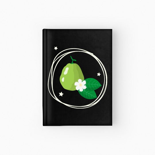 Guava With Flower And Leaves Hardcover Journal