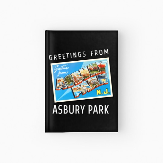 Asbury Park New Jersey Nj Travel Postcard Hardcover Journal