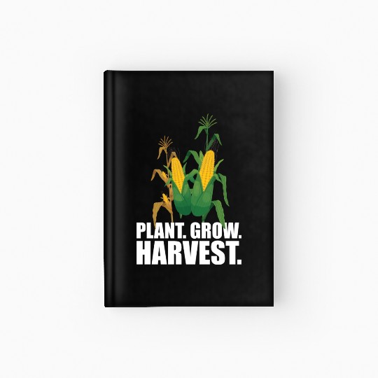 Corn Farmer Plant Grow Harvest Hardcover Journal