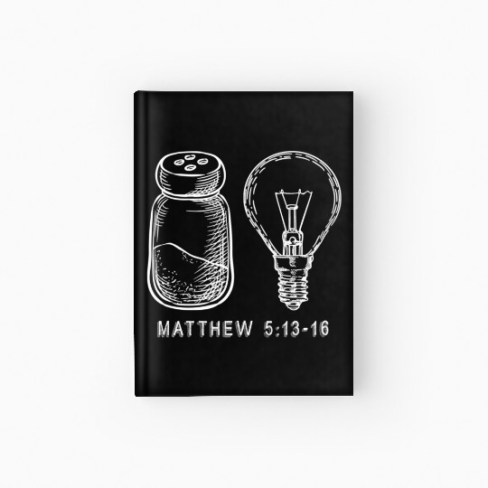 Bible Verse Salt And Lamp You Are The Light Of Hardcover Journal