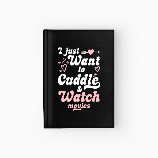 Snuggling Heart Sweet Girlfriend Hardcover Journal