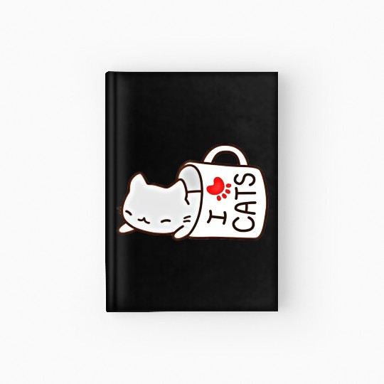 cat lover Hardcover Journal