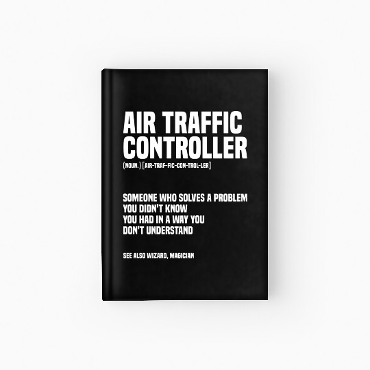 Funny Air Traffic Controller An Airplane Runway Hardcover Journal