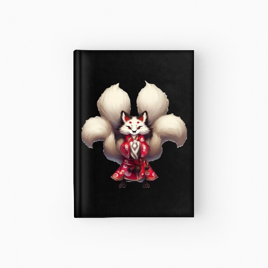 Kai the Kitsune Fox Spirit Yokai Anime Spirit Hardcover Journal