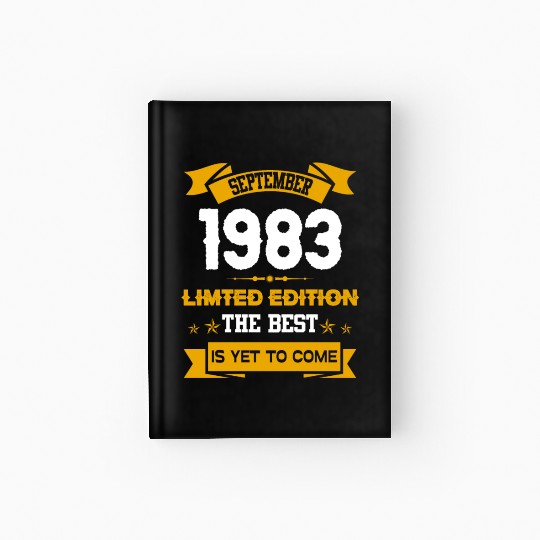 September 1983 Birthday Surprise Hardcover Journal