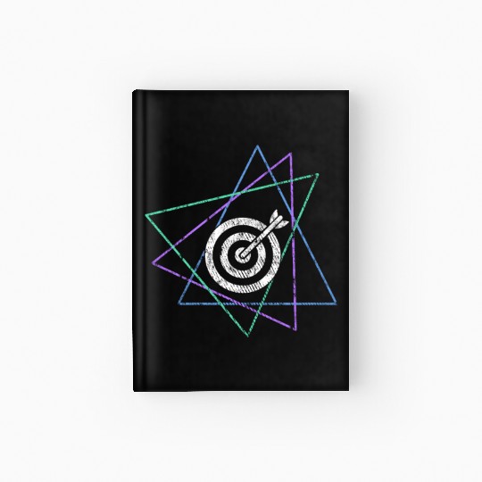 Geometric Bullseye Target Hardcover Journal