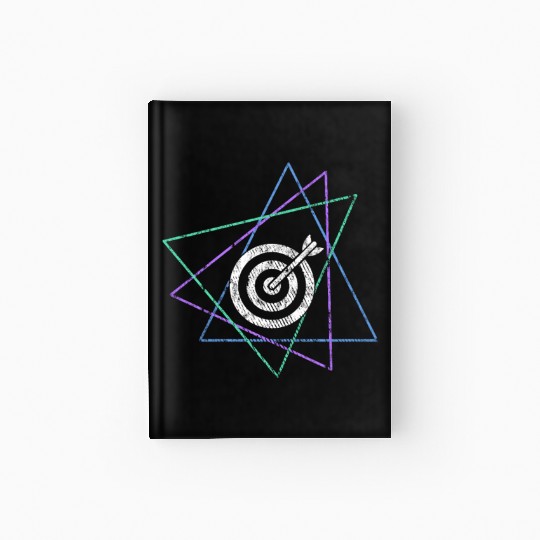 Geometric Bullseye Target Hardcover Journal