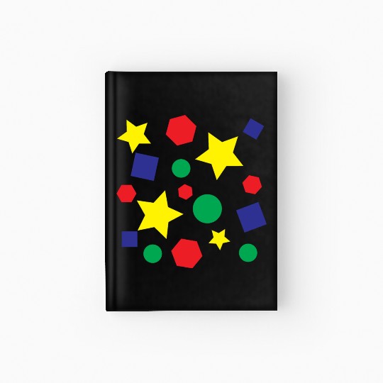 Hardcover Journal Includes patterns multi-colored