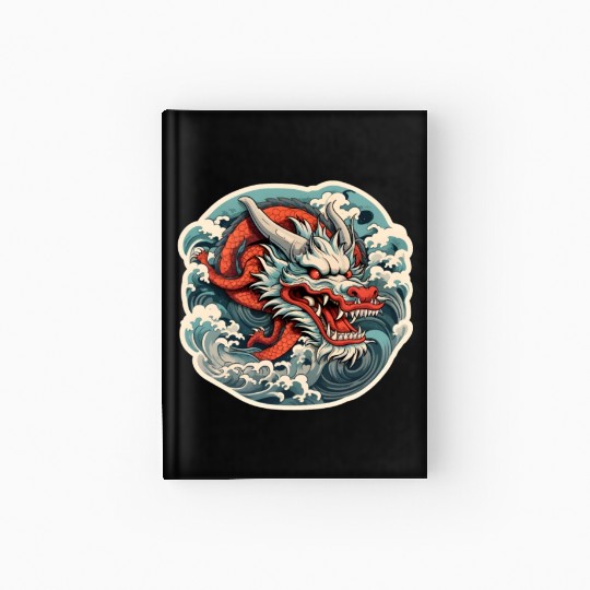 Japanese Dragon Hardcover Journal