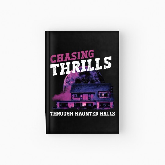 Horror Paranormal Haunted House Spooky Halloween Hardcover Journal