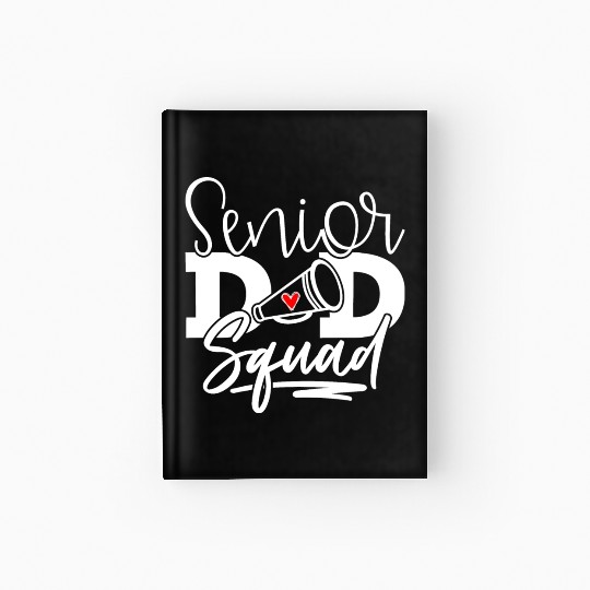 Senior Cheer Dad Squad American Football Hardcover Journal