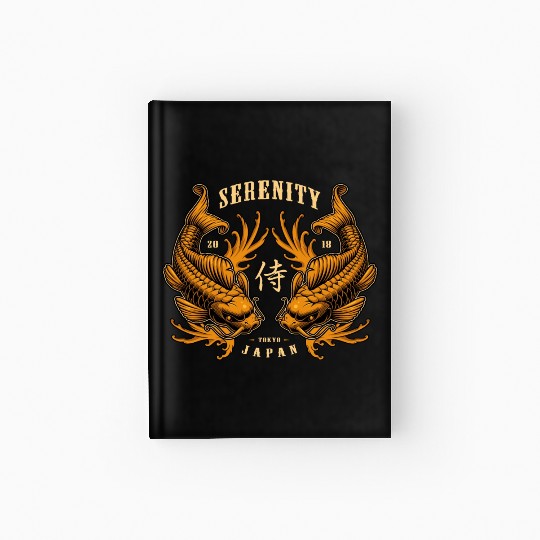 Double Pisces Serenity Koi Hardcover Journal
