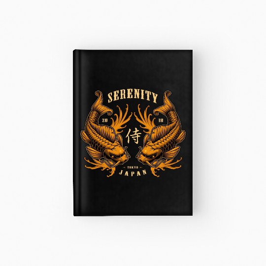 Double Pisces Serenity Koi Hardcover Journal