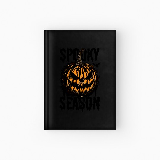 Halloween Jack O Lantern Spooky Season Hardcover Journal