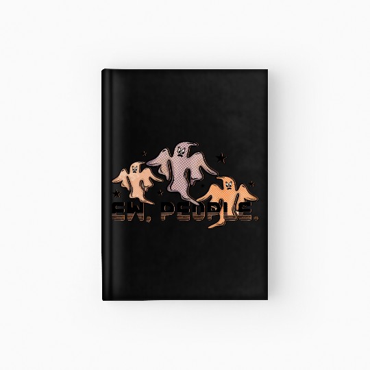 Ew People Ghost Halloween Hardcover Journal