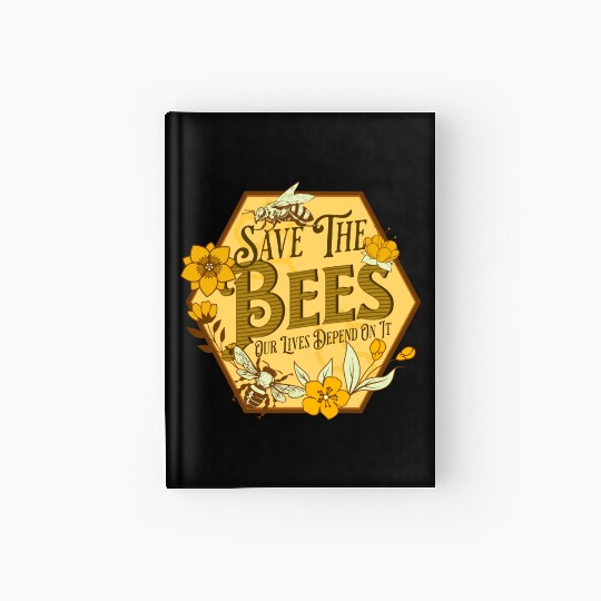 Honey Bee Beekeeping Save The Bees Hardcover Journal