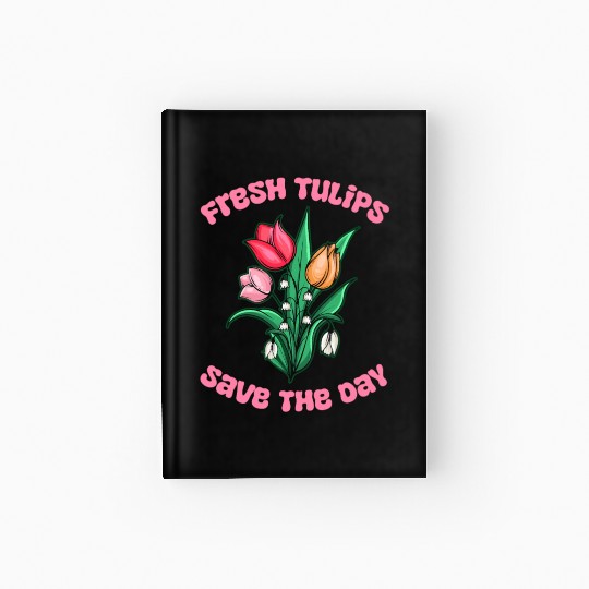 Tulip Gardening Cute Hardcover Journal