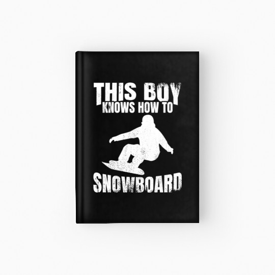 Snowboarding Boy Hardcover Journal