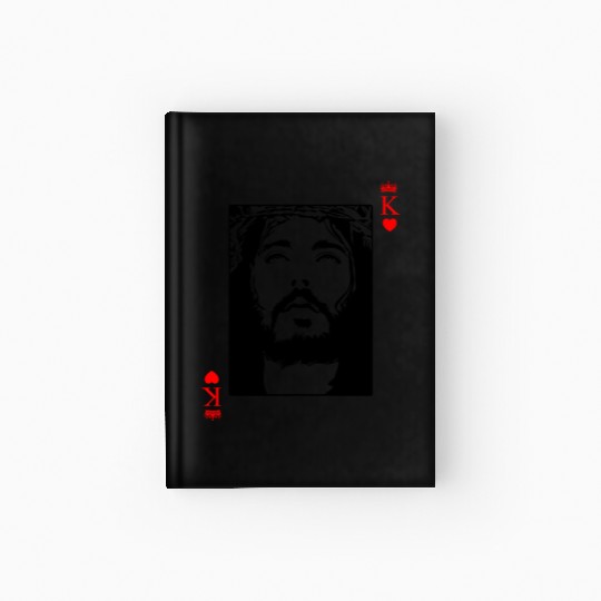 Jesus Is King Jesus King Of Hearts Card Christian Hardcover Journal
