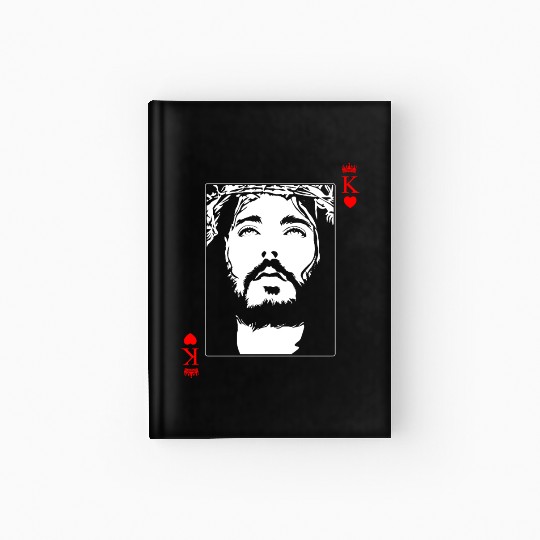 Jesus Is King Jesus King Of Hearts Card Christian Hardcover Journal