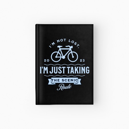 Scenic Route Cycling Hardcover Journal