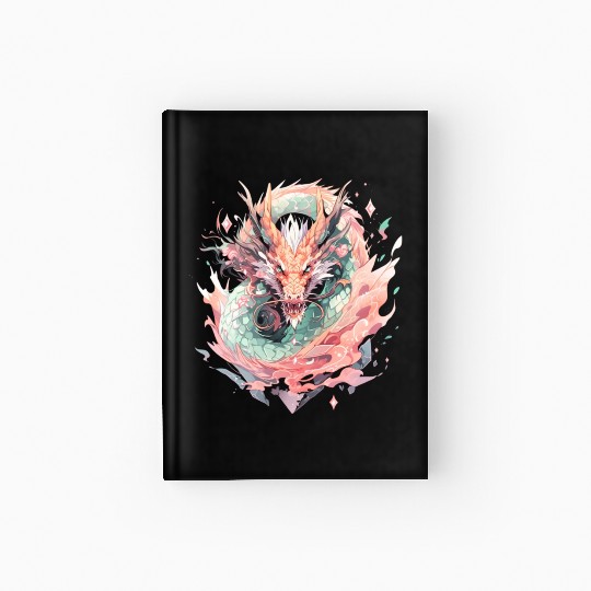 Adorable Crystal Chinese Dragon Hardcover Journal