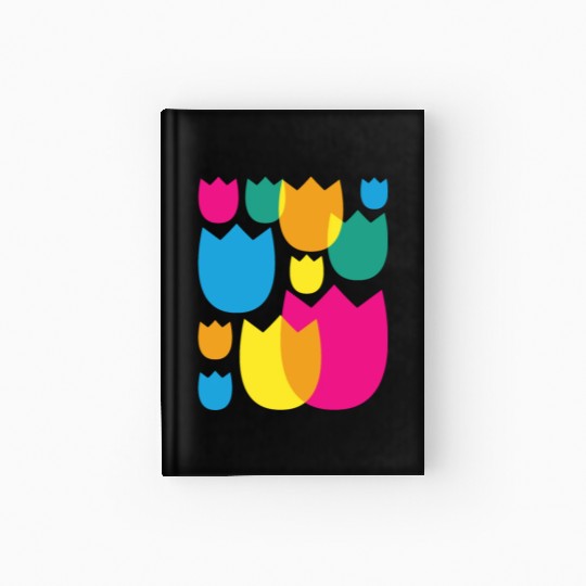 Tulips Retro Florist Flowers Tulip Hardcover Journal