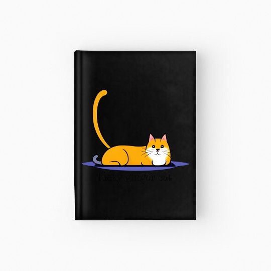 lucky ginger cat Hardcover Journal