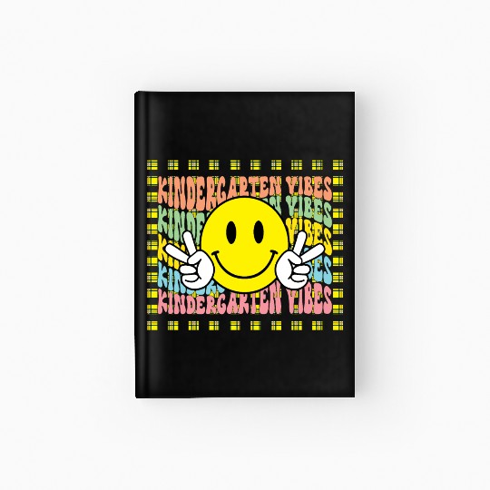 Kindergarten Vibes, Smile Face, Hardcover Journal