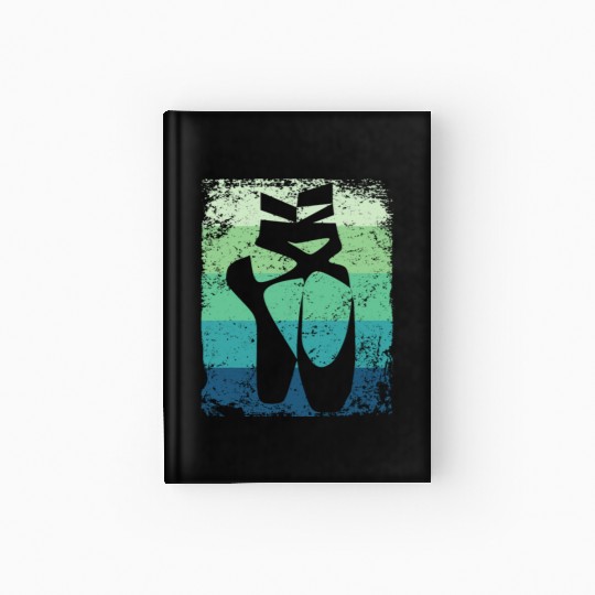 Ballet Shoes Vintage Woman Ballerina Hardcover Journal