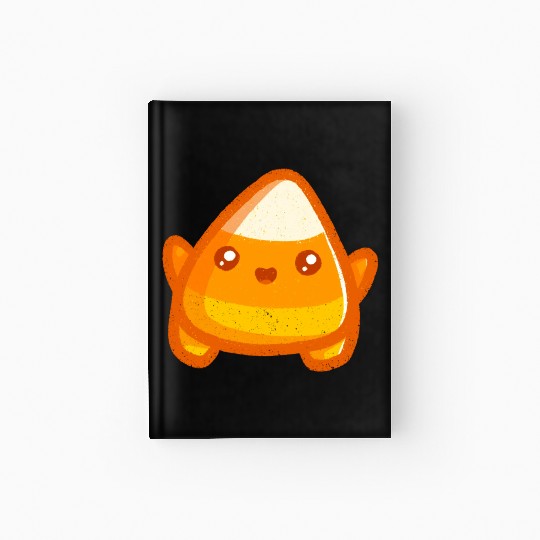 Super Cute Candy Corn Kawaii Candy Corn Hardcover Journal