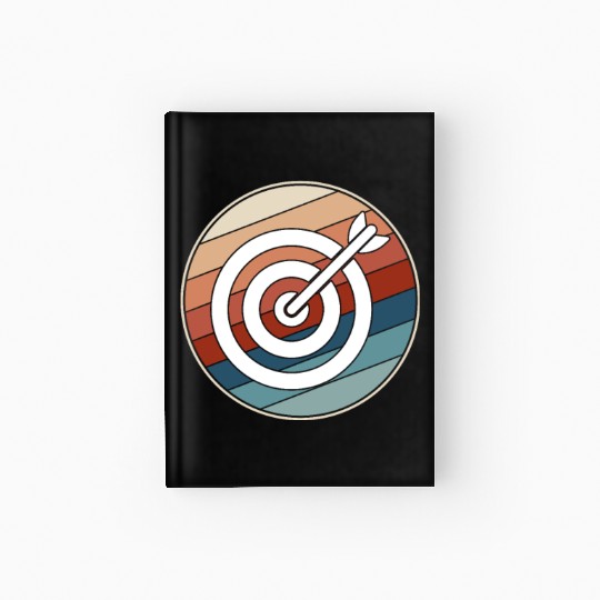 Retro Archery Bullseye Hardcover Journal